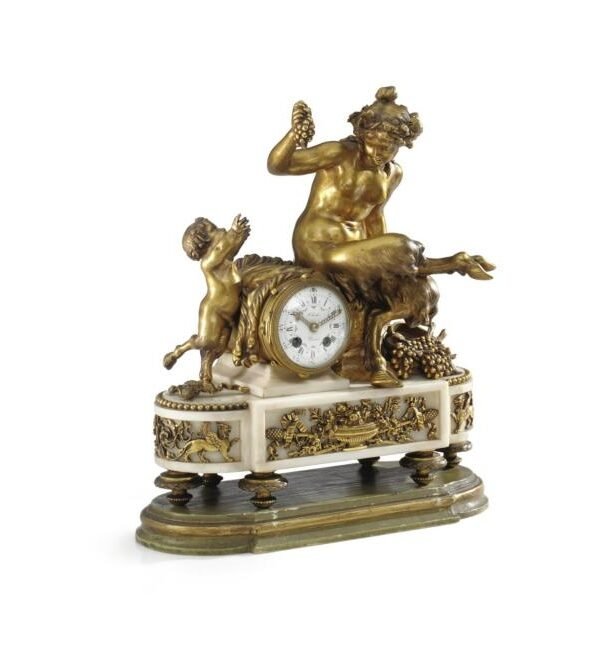 FRANCOIS LINKE French gilt-bronze Horloge a Poser