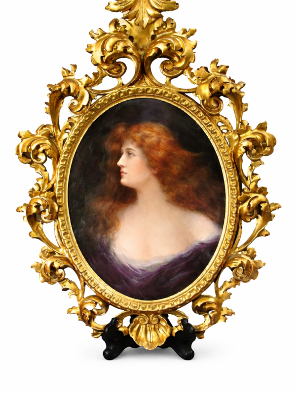 KPM Large Plaque Of Beauty Signed OREILLY, circa 1900