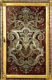 French Louis XIV style gilt bronze mounted pewter French Louis XIV style gilt bronze mounted pewter