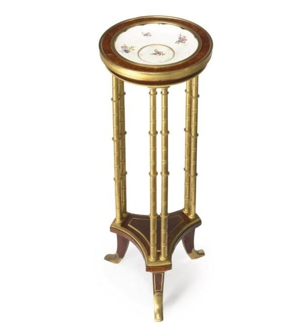 French HENRY DASSON Petit Gueridon;
