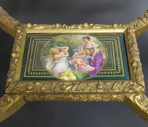 Magnificent Royal Vienna Table with Hand Painted Plaques 19th Century