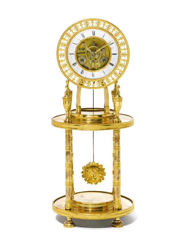 Empire gilt Bronze clock, Paris 1810