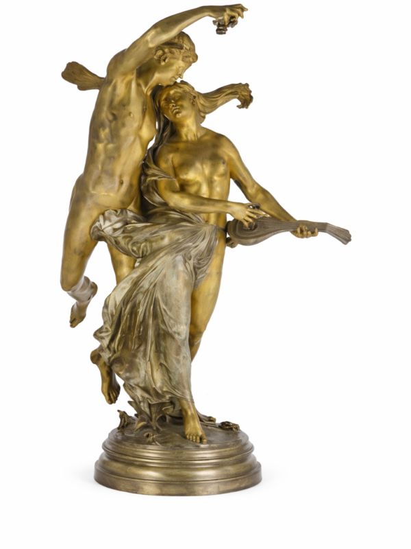 Empire gilt Bronze clock, Paris 1810