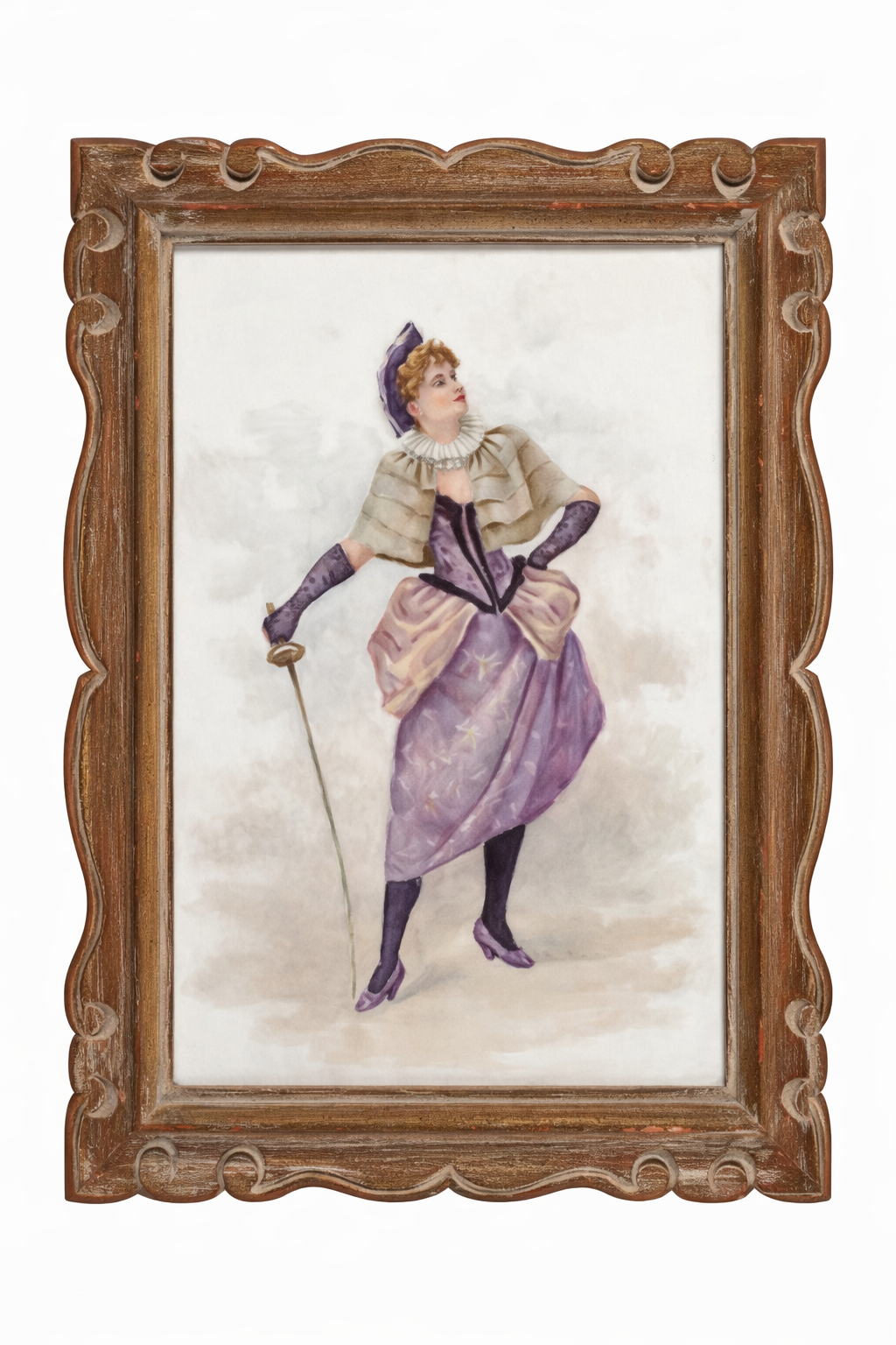 A British Enameled Porcelain Plaque, 1898