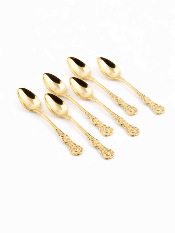 Tiffany & Co. set of twelve American gilt Sterling silver demi tasse Spoons