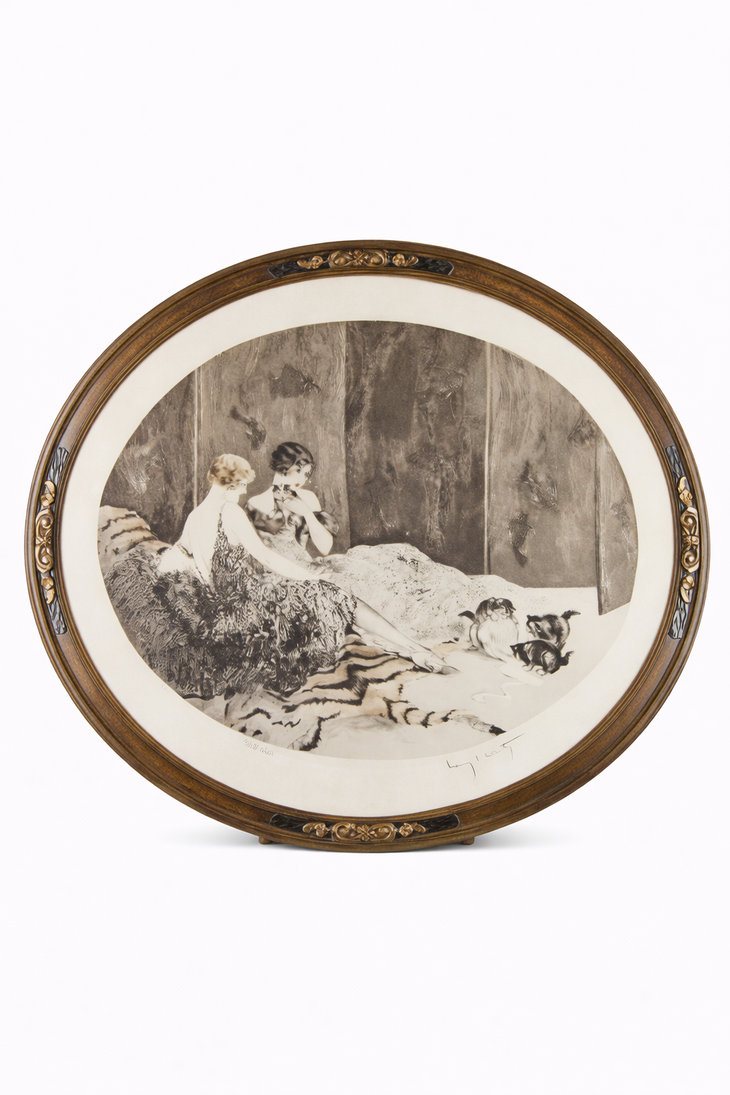 Louis Icart "Spilled Milk"