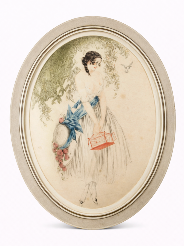 Louis Icart "Empty Cage"