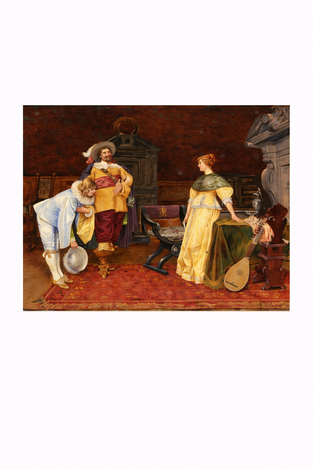 Continental porcelain plaque