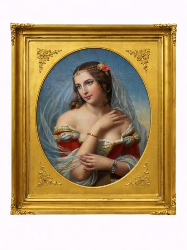 "The Ballerina" (Lucile Grahn) Oil On Canvas, 19th C.